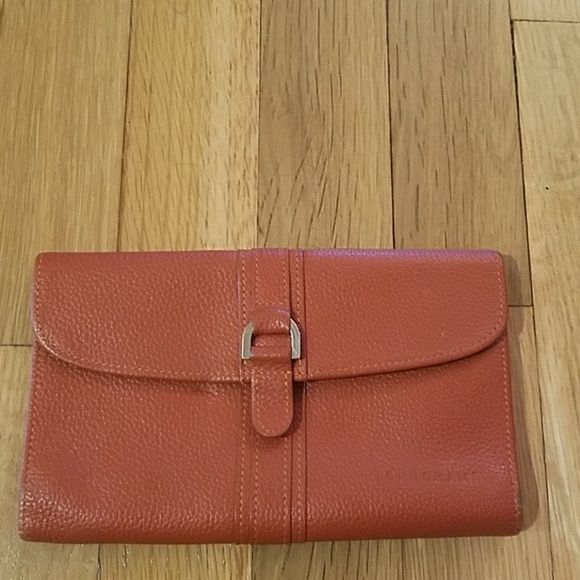 Longchamp Handbags - LONGHAMP ORANGE WALLET!